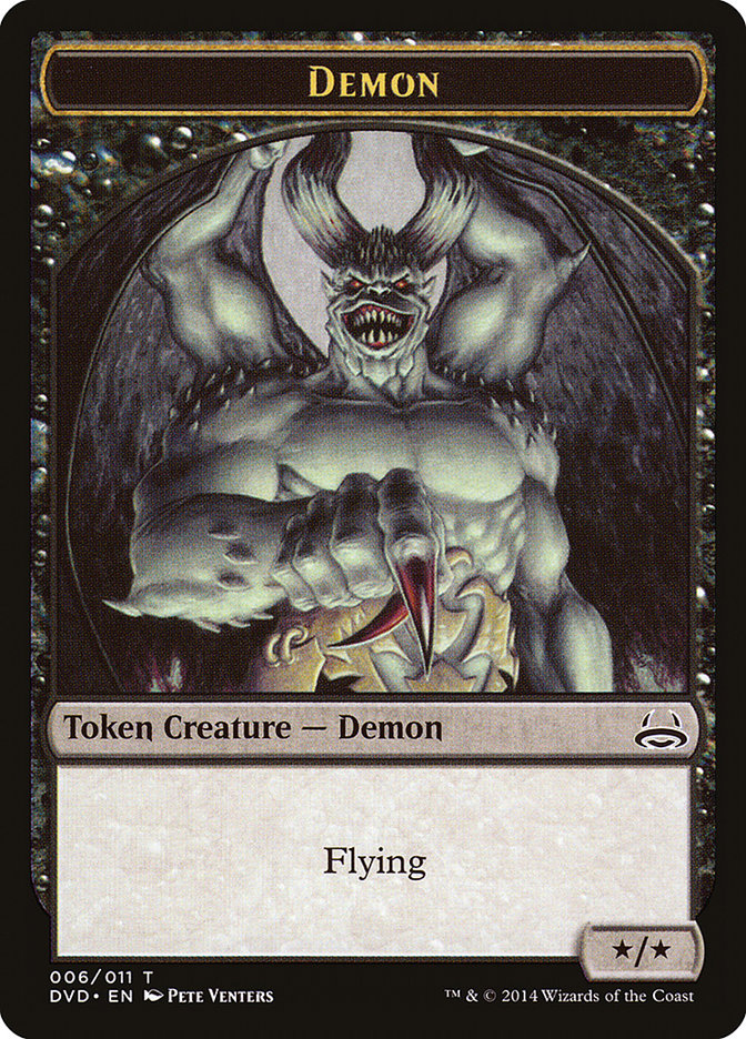 Demon Token (Divine vs. Demonic) [Duel Decks Anthology Tokens] | Exor Games New Glasgow