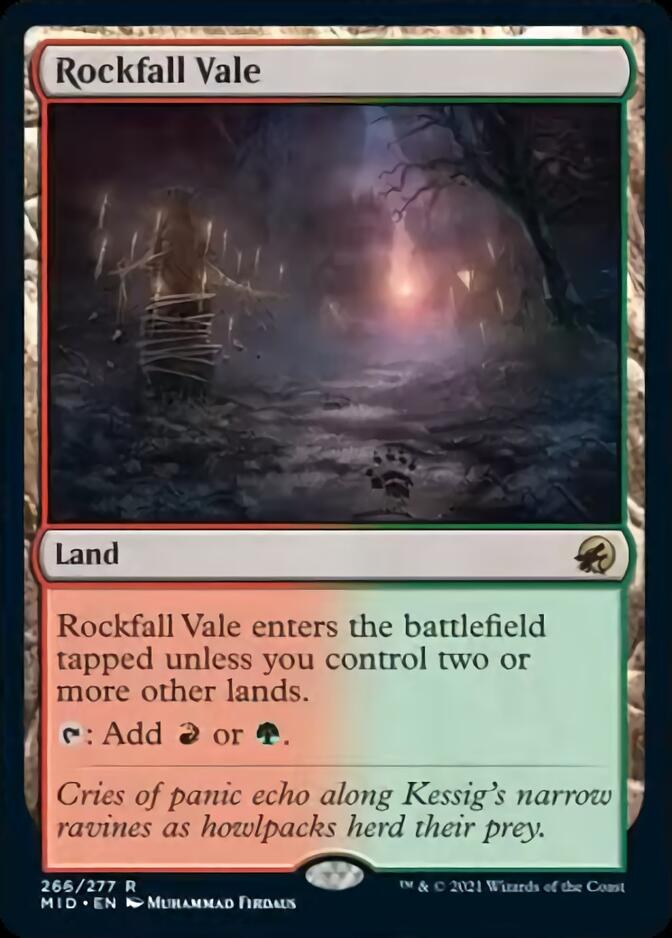 Rockfall Vale [Innistrad: Midnight Hunt] | Exor Games New Glasgow