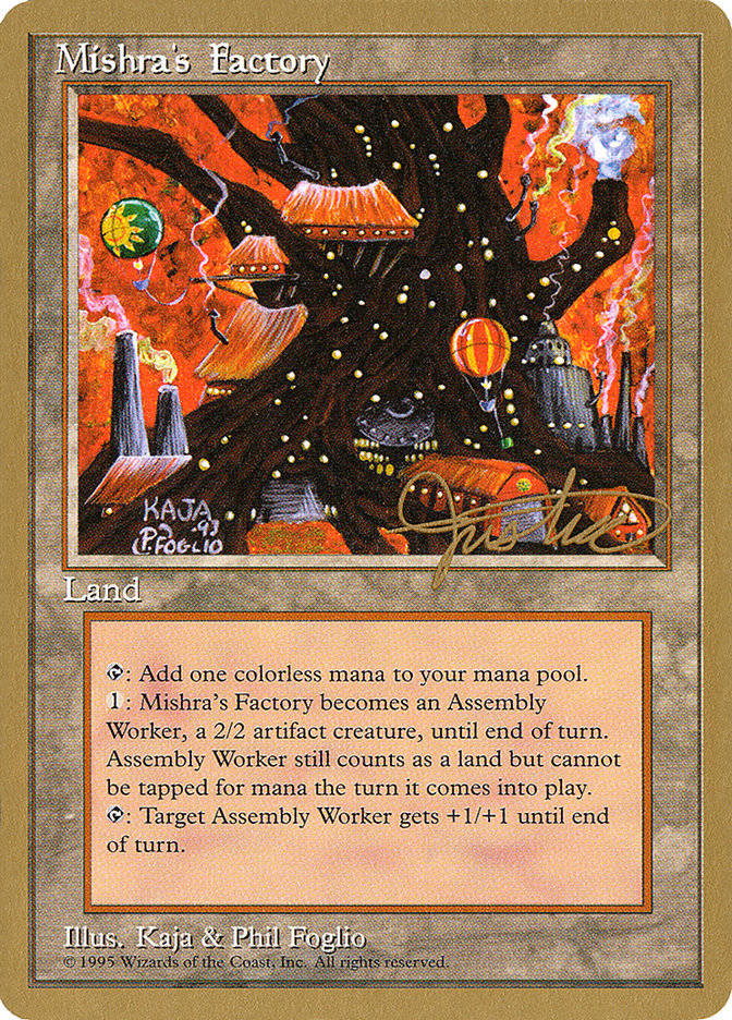 Mishra's Factory (Mark Justice) [Pro Tour Collector Set] | Exor Games New Glasgow