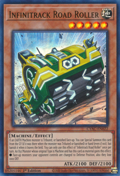 Infinitrack Road Roller [CYAC-EN022] Ultra Rare | Exor Games New Glasgow