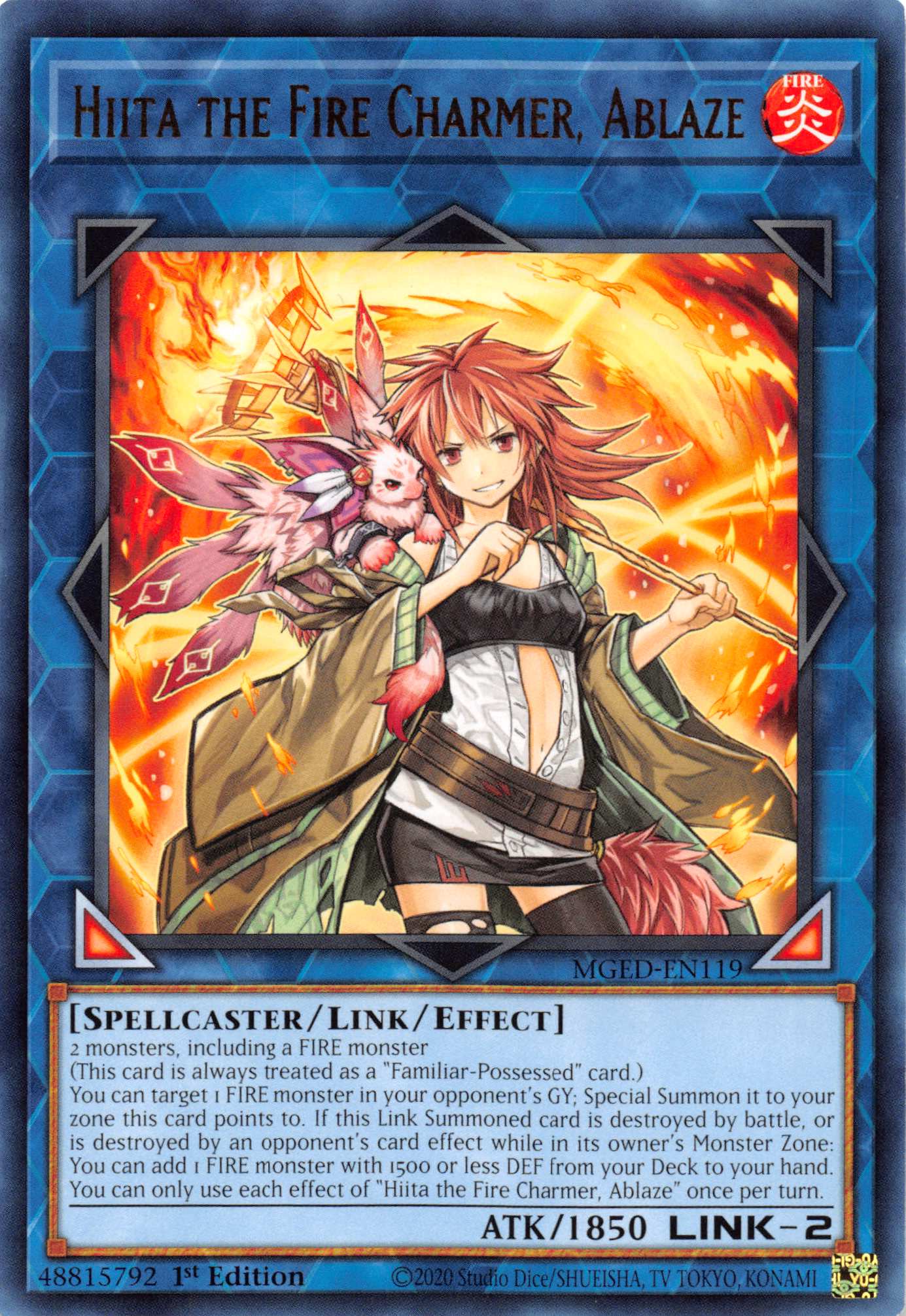 Hiita the Fire Charmer, Ablaze [MGED-EN119] Rare | Exor Games New Glasgow