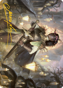 Sungold Sentinel Art Card (Gold-Stamped Signature) [Innistrad: Midnight Hunt Art Series] | Exor Games New Glasgow