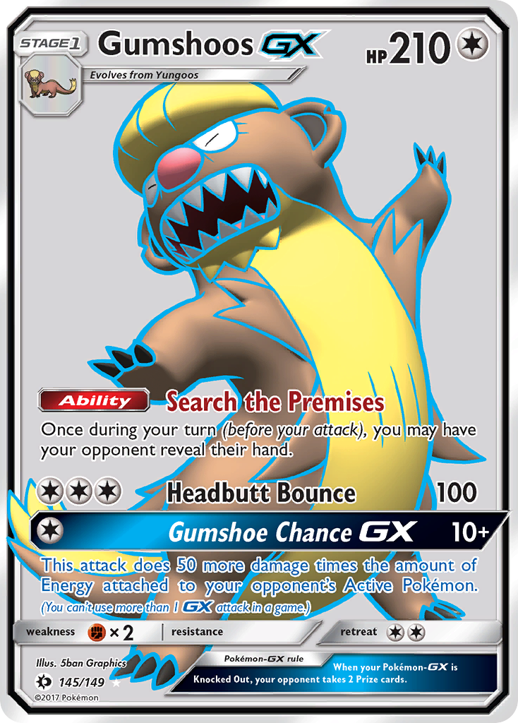 Gumshoos GX (145/149) [Sun & Moon: Base Set] | Exor Games New Glasgow