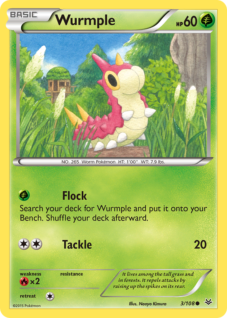 Wurmple (3/108) [XY: Roaring Skies] | Exor Games New Glasgow