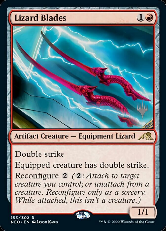 Lizard Blades (Promo Pack) [Kamigawa: Neon Dynasty Promos] | Exor Games New Glasgow