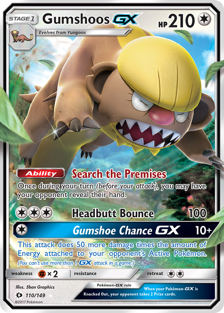 Gumshoos GX (110/149) [Sun & Moon: Base Set] | Exor Games New Glasgow