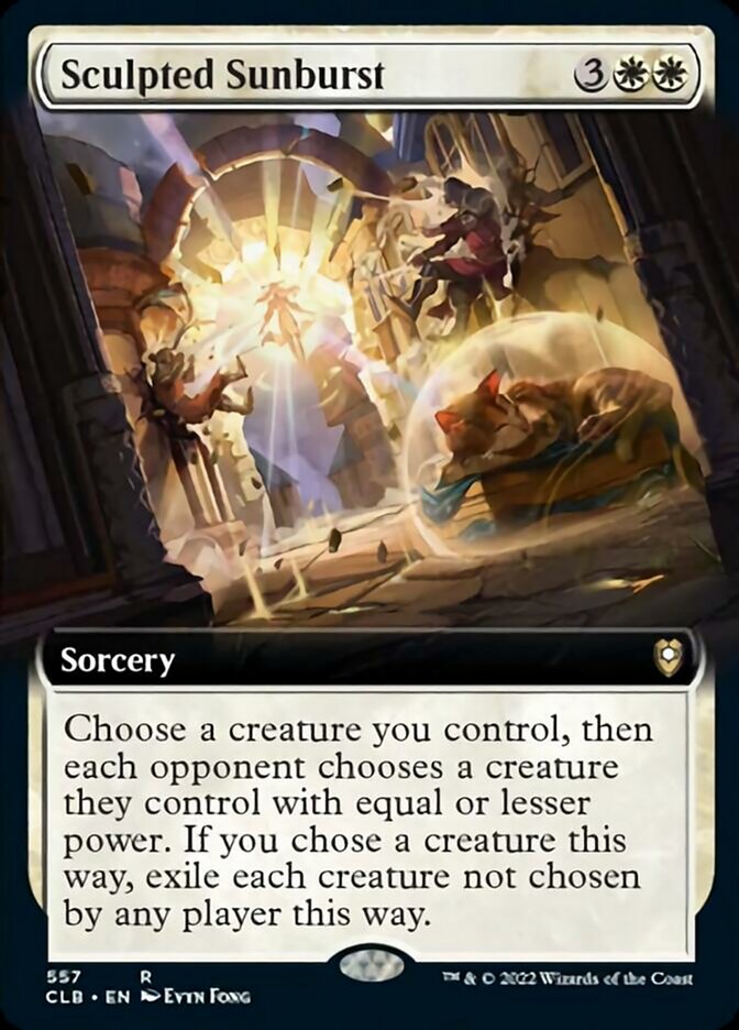 Sculpted Sunburst (Extended Art) [Commander Legends: Battle for Baldur's Gate] | Exor Games New Glasgow