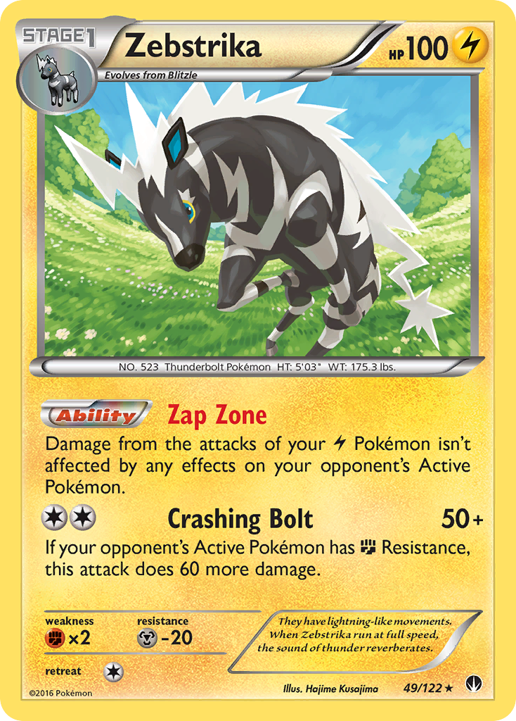 Zebstrika (49/122) [XY: BREAKpoint] | Exor Games New Glasgow