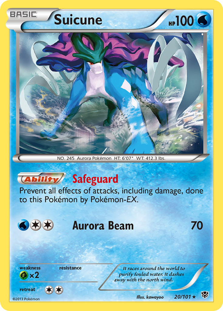 Suicune (20/101) [Black & White: Plasma Blast] | Exor Games New Glasgow