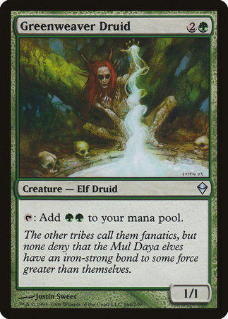 Greenweaver Druid [Zendikar] | Exor Games New Glasgow