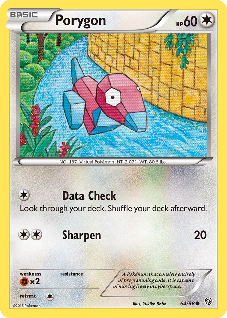 Porygon (64/98) [XY: Ancient Origins] | Exor Games New Glasgow