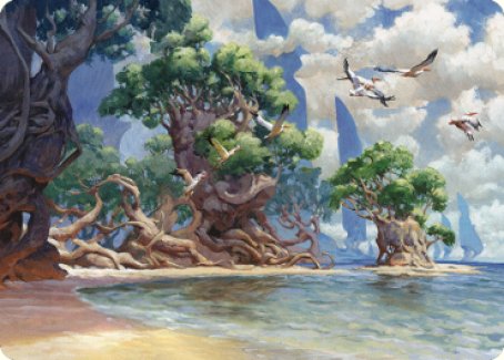 Yavimaya Coast Art Card [Dominaria United Art Series] | Exor Games New Glasgow