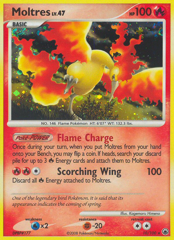 Moltres (10/100) [Diamond & Pearl: Majestic Dawn] | Exor Games New Glasgow