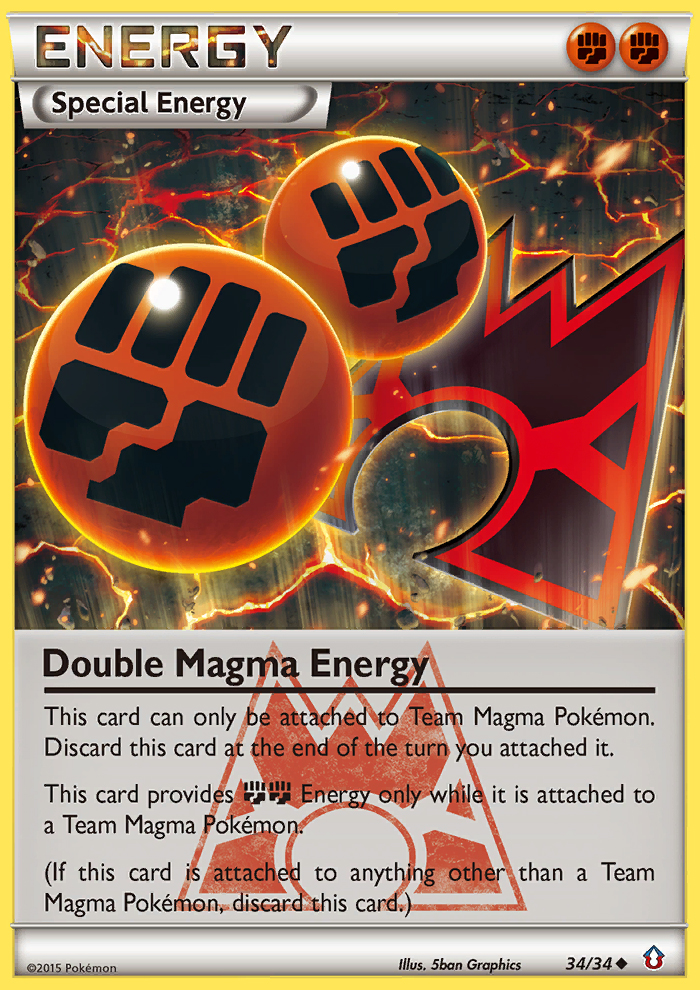 Double Magma Energy (34/34) [XY: Double Crisis] | Exor Games New Glasgow