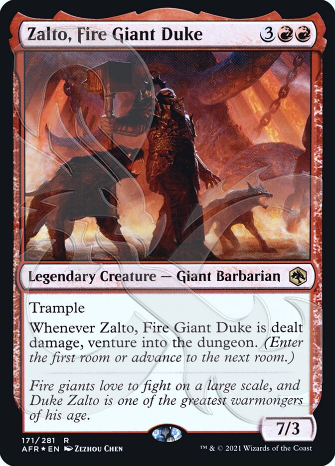 Zalto, Fire Giant Duke (Ampersand Promo) [Dungeons & Dragons: Adventures in the Forgotten Realms Promos] | Exor Games New Glasgow