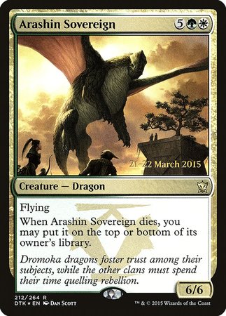 Arashin Sovereign [Dragons of Tarkir Promos] | Exor Games New Glasgow