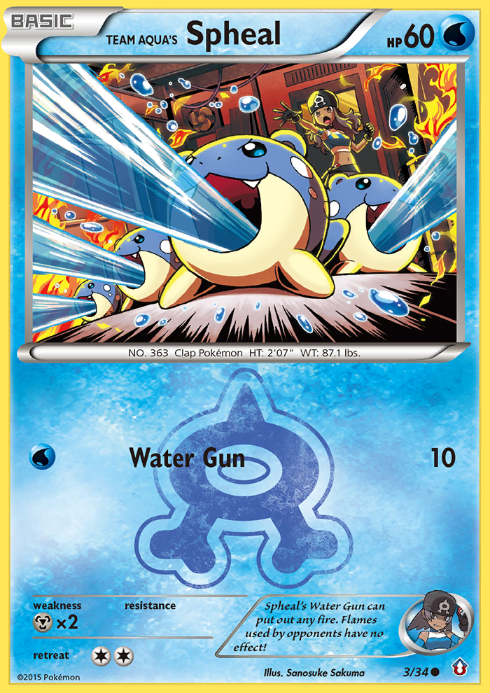 Team Aqua's Spheal (3/34) [XY: Double Crisis] | Exor Games New Glasgow