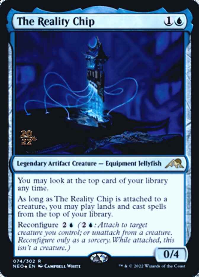 The Reality Chip [Kamigawa: Neon Dynasty Prerelease Promos] | Exor Games New Glasgow