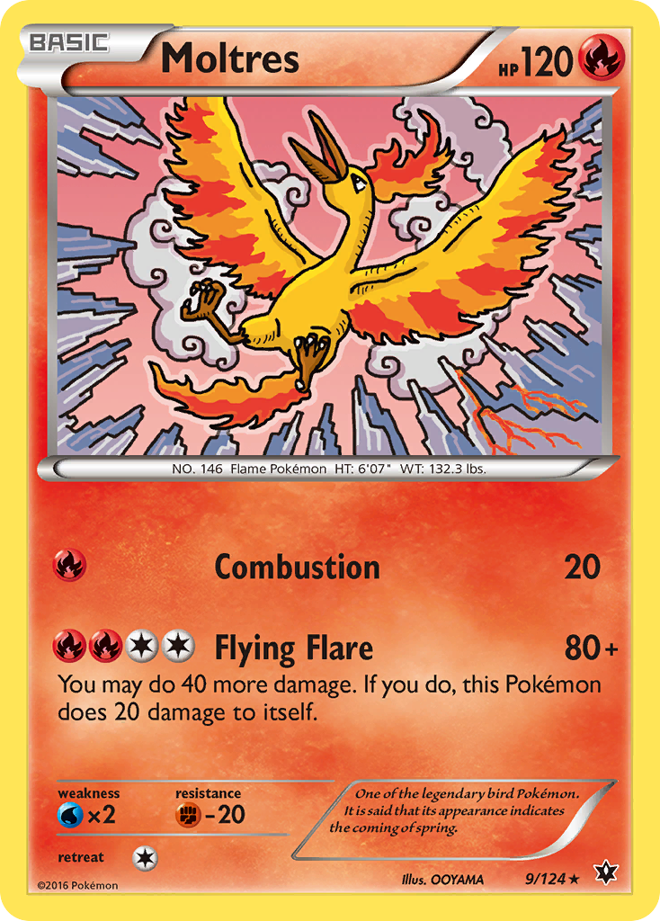 Moltres (9/124) [XY: Fates Collide] | Exor Games New Glasgow