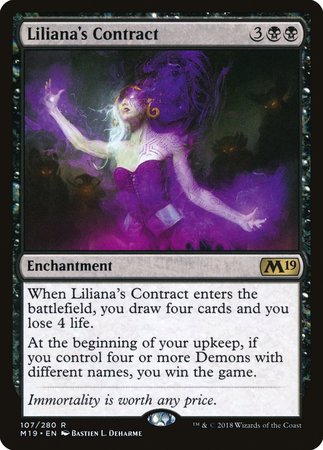 Liliana's Contract [Core Set 2019] | Exor Games New Glasgow