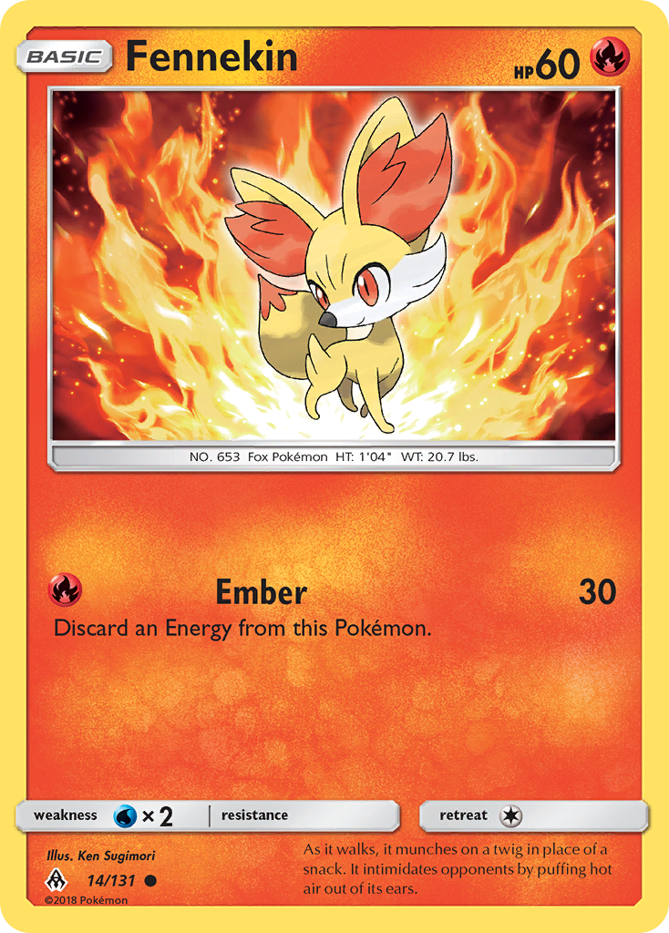 Fennekin (14/131) [Sun & Moon: Forbidden Light] | Exor Games New Glasgow