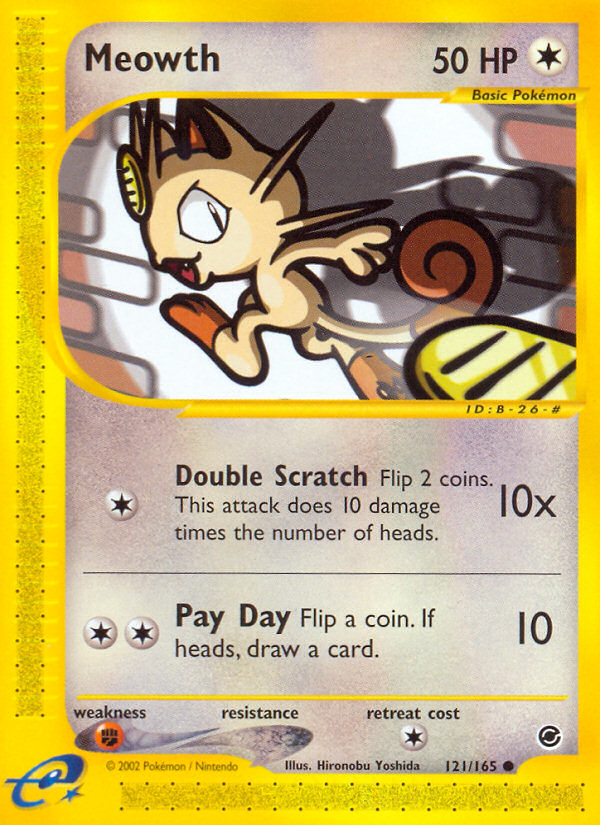 Meowth (121/165) [Expedition: Base Set] | Exor Games New Glasgow