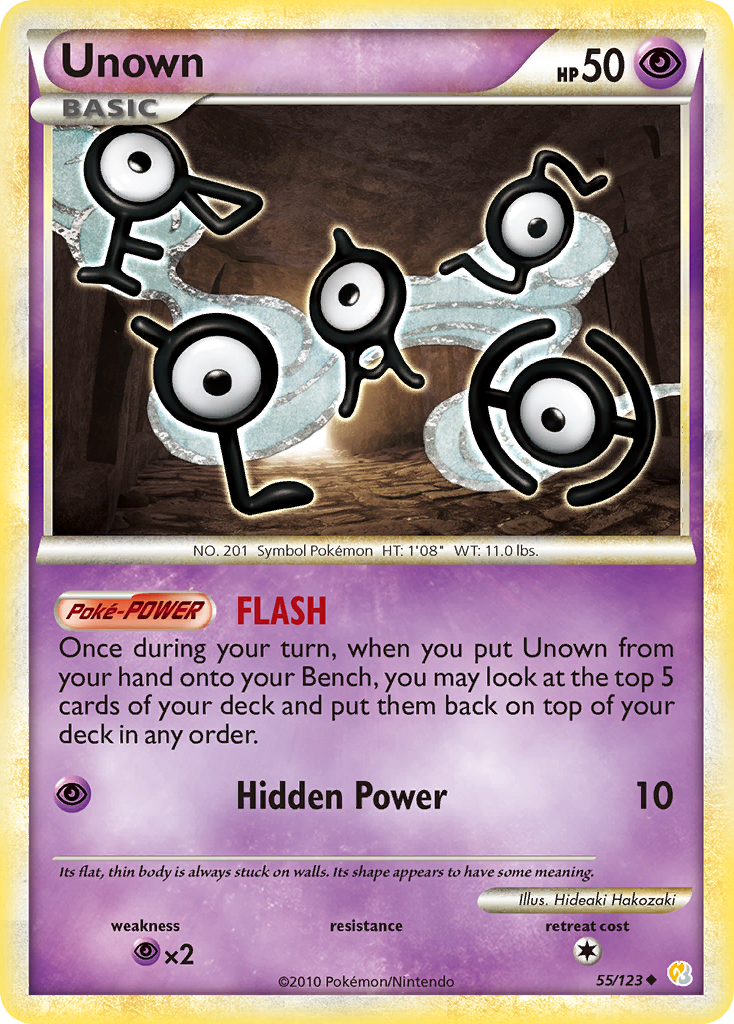 Unown (55/123) [HeartGold & SoulSilver: Base Set] | Exor Games New Glasgow