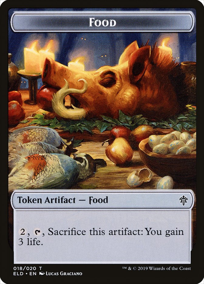 Food (018/020) [Throne of Eldraine Tokens] | Exor Games New Glasgow