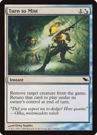 Turn to Mist [Shadowmoor] | Exor Games New Glasgow
