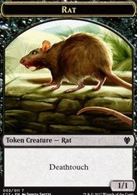 Rat (003) // Cat (001) Double-sided Token [Commander 2017 Tokens] | Exor Games New Glasgow