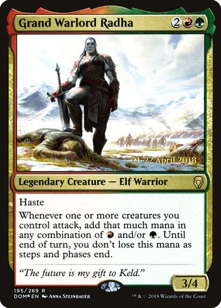 Grand Warlord Radha [Dominaria Promos] | Exor Games New Glasgow