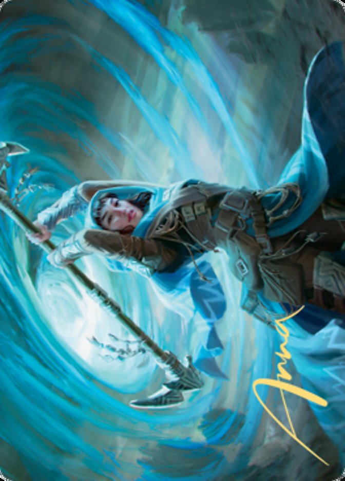 Sea Gate Stormcaller Art Card (Gold-Stamped Signature) [Zendikar Rising Art Series] | Exor Games New Glasgow