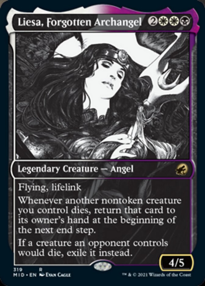 Liesa, Forgotten Archangel (Showcase Eternal Night) [Innistrad: Midnight Hunt] | Exor Games New Glasgow