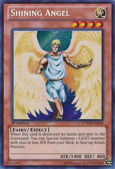 Shining Angel [LCYW-EN236] Secret Rare | Exor Games New Glasgow