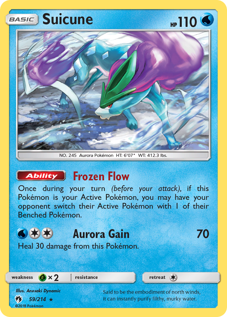 Suicune (59/214) [Sun & Moon: Lost Thunder] | Exor Games New Glasgow