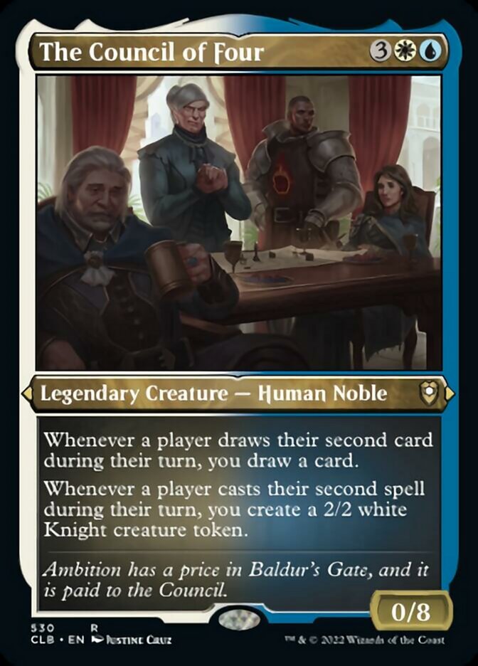 The Council of Four (Foil Etched) [Commander Legends: Battle for Baldur's Gate] | Exor Games New Glasgow