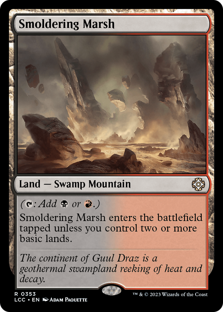 Smoldering Marsh [The Lost Caverns of Ixalan Commander] | Exor Games New Glasgow