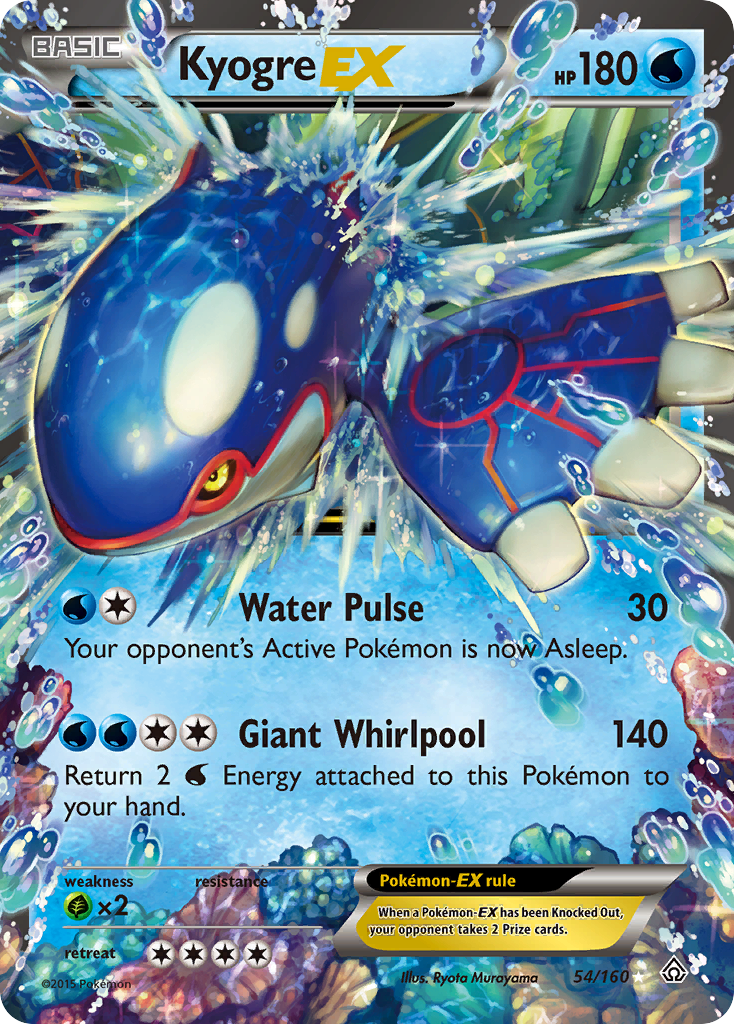 Kyogre EX (54/160) [XY: Primal Clash] | Exor Games New Glasgow