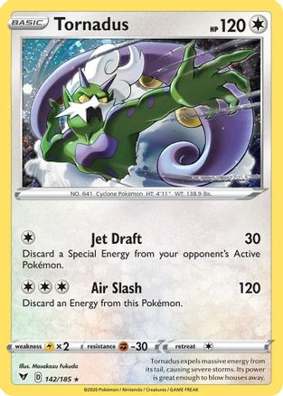 Tornadus (142/185) (Cosmos Holo) [Sword & Shield: Vivid Voltage] | Exor Games New Glasgow