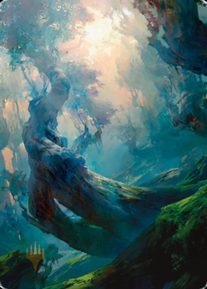 Forest 3 Art Card (Gold-Stamped Signature) [Zendikar Rising Art Series] | Exor Games New Glasgow