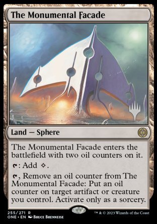 The Monumental Facade (Promo Pack) [Phyrexia: All Will Be One Promos] | Exor Games New Glasgow