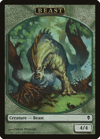 Beast Token [Zendikar Tokens] | Exor Games New Glasgow