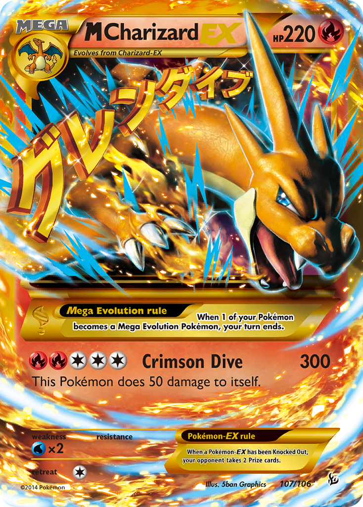 M Charizard EX (107/106) [XY: Flashfire] | Exor Games New Glasgow