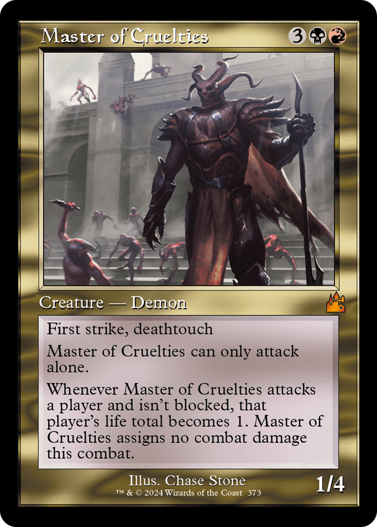 Master of Cruelties (Retro Frame) [Ravnica Remastered] | Exor Games New Glasgow