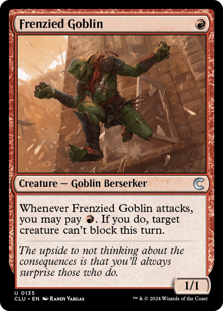 Frenzied Goblin [Ravnica: Clue Edition] | Exor Games New Glasgow