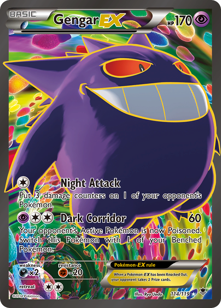 Gengar EX (114/119) [XY: Phantom Forces] | Exor Games New Glasgow