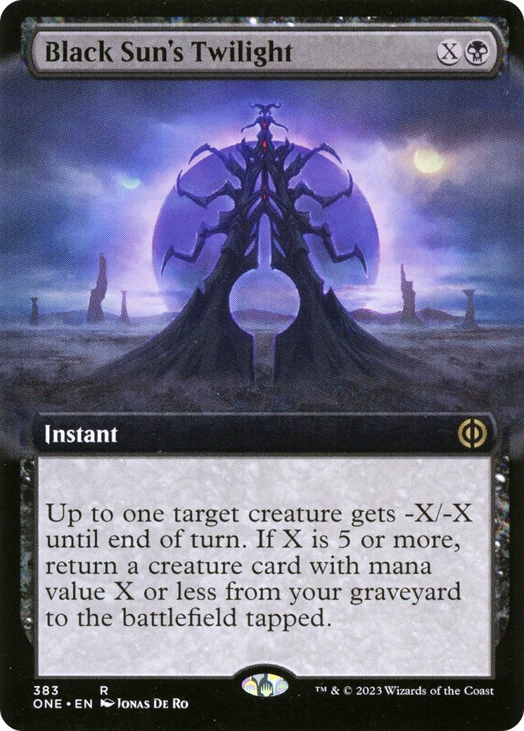 Black Sun's Twilight (Extended Art) [Phyrexia: All Will Be One] | Exor Games New Glasgow