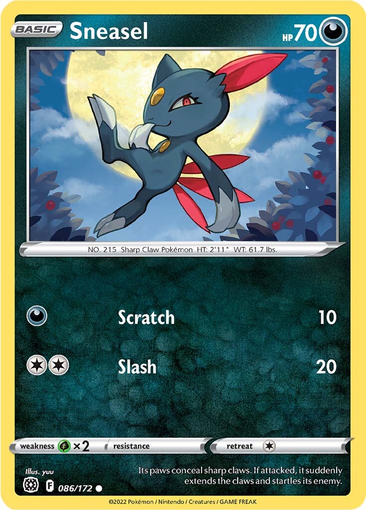 Sneasel (086/172) [Sword & Shield: Brilliant Stars] | Exor Games New Glasgow