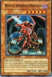 White-Horned Dragon [GXNG-EN001] Ultra Rare | Exor Games New Glasgow