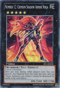 Number 12: Crimson Shadow Armor Ninja [SP13-EN030] Common | Exor Games New Glasgow